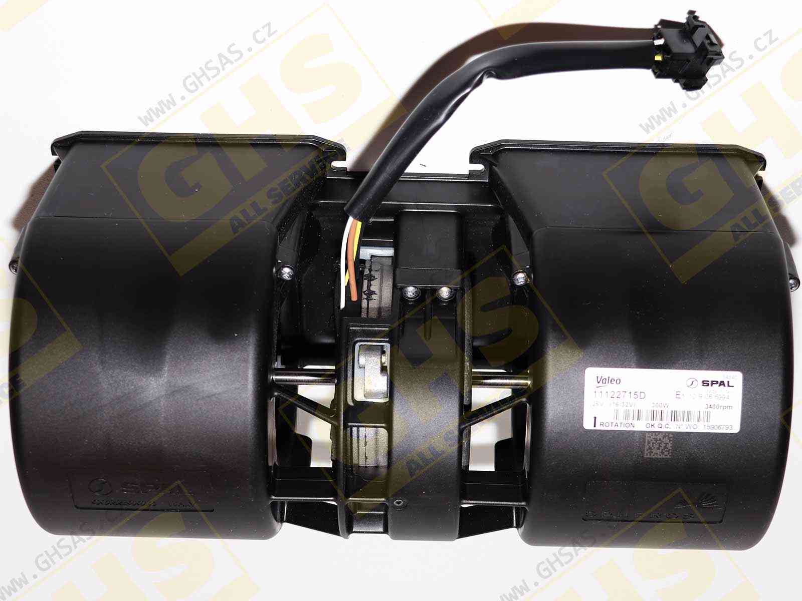 radiální ventilátor pro SETRA 500